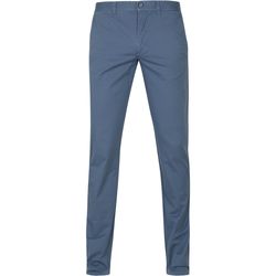Textiel Heren Broeken / Pantalons Suitable Chino Sartre 3467 Indigo Blauw Blauw