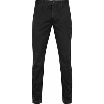Textiel Heren Broeken / Pantalons Alberto Lou Chino Zwart Zwart