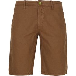 Textiel Heren Broeken / Pantalons No Excess Short Garment Dyed Camel Bruin
