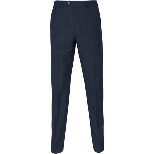 Textiel Heren Broeken / Pantalons Suitable Pantalon Picador Wolmix Donkerblauw Blauw