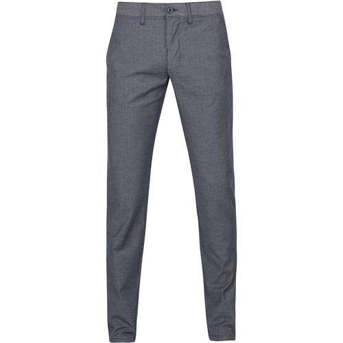 Textiel Heren Broeken / Pantalons Suitable Chino Sartre Navy White Blauw