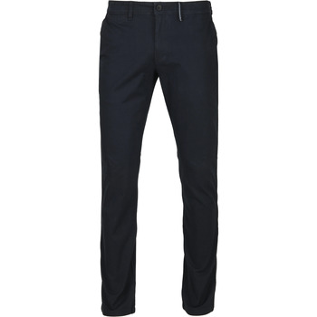 Textiel Heren Broeken / Pantalons Suitable Chino Sartre Navy Blauw