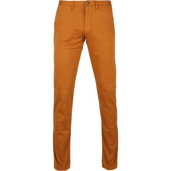 Textiel Heren Broeken / Pantalons Suitable Chino Sartre Caramel Bruin