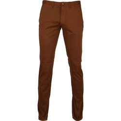 Textiel Heren Broeken / Pantalons Suitable Chino Sartre Cognac Bruin