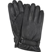 Accessoires Heren Handschoenen Suitable Leren Velcro Handschoen Zwart