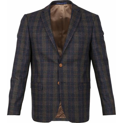 Textiel Heren Jasjes / Blazers Suitable Prestige Colbert Deloro Ruit Donkerblauw Multicolour