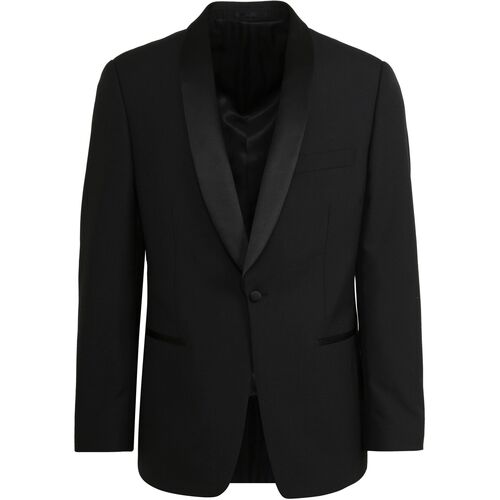Textiel Heren Kostuums Suitable Blazer Manhatten Wolmix Zwart Zwart