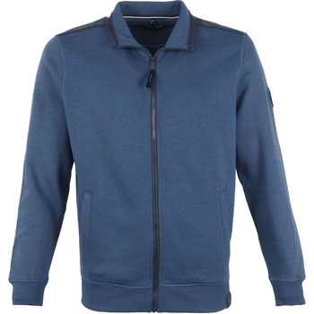 Textiel Heren Sweaters / Sweatshirts Casa Moda Sport Vest Zip Blauw Blauw