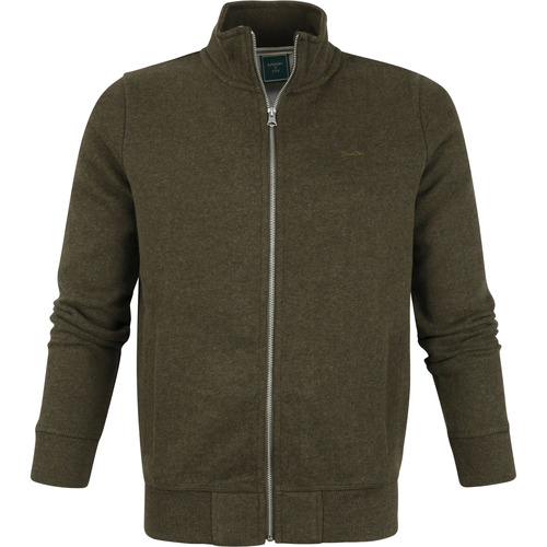 Textiel Heren Sweaters / Sweatshirts Superdry Classic Zip Vest Melange Groen Groen