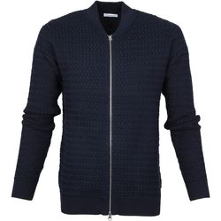 Textiel Heren Sweaters / Sweatshirts Knowledge Cotton Apparel Field Vest Navy Blauw