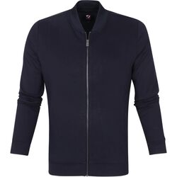Textiel Heren Sweaters / Sweatshirts Suitable Glenn Vest Donkerblauw Blauw