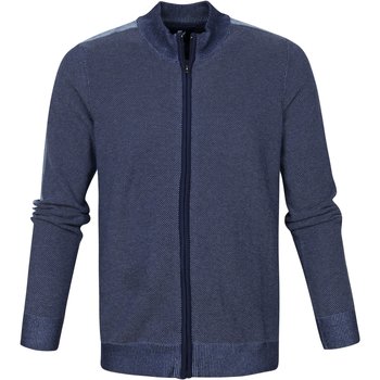 Textiel Heren Sweaters / Sweatshirts Suitable Claude Vest Donkerblauw Blauw
