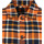 Textiel Heren Sweaters / Sweatshirts Knowledge Cotton Apparel Overshirt Ruit Oranje Blauw