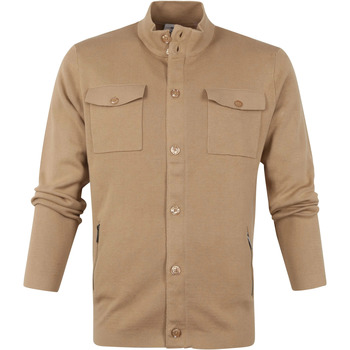 Textiel Heren Sweaters / Sweatshirts Blue Industry Zipper Vest Camel Bruin