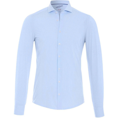 Textiel Heren Overhemden lange mouwen Pure H.Tico The Functional Shirt Strepen Blauw Blauw