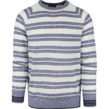 Textiel Heren Sweaters / Sweatshirts Scotch & Soda Sweater Strepen Blauw Blauw