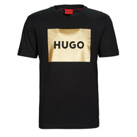 Textiel Heren T-shirts korte mouwen HUGO Dulive_G Zwart / Goud