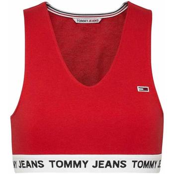 Textiel Dames T-shirts & Polo’s Tommy Jeans  Rood