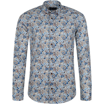 Textiel Heren Overhemden lange mouwen Suitable Overhemd BD Dessin Blauw Blauw