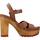 Schoenen Dames Sandalen / Open schoenen Tommy Hilfiger FEMININE HIGH HEEL CLOG Bruin