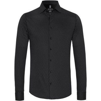 Textiel Dames Overhemden Desoto Overhemd Kent Grafische Print Zwart Zwart