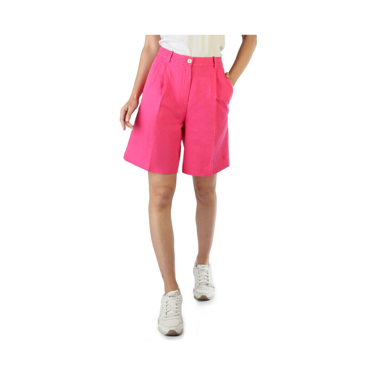 Textiel Dames Korte broeken / Bermuda's Tommy Hilfiger - ww0ww30481 Roze