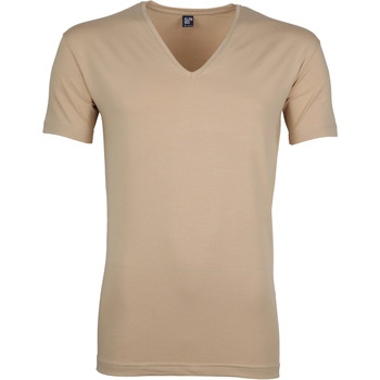 Textiel Heren T-shirts & Polo’s Alan Red T-Shirt V-Neck Stretch Beige 2-Pack Beige