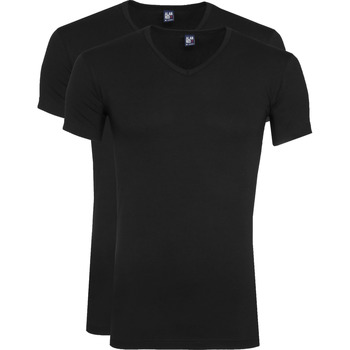 Textiel Heren T-shirts & Polo’s Alan Red Oklahoma T-Shirt Stretch Zwart (2-Pack) Zwart