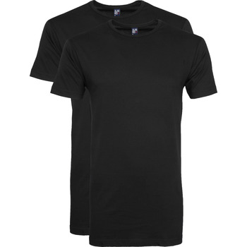 Textiel Heren T-shirts & Polo’s Alan Red Derby Extra Lang T-Shirt Zwart (2-Pack) Zwart