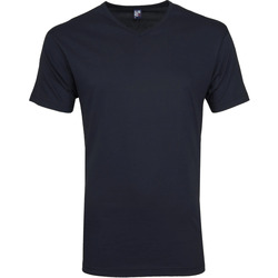Textiel Heren T-shirts & Polo’s Alan Red Vermont T-shirts V-Hals Navy (2Pack) Blauw