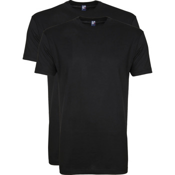 Textiel Heren T-shirts & Polo’s Alan Red T-Shirt Virginia Zwart (2 pack) Zwart