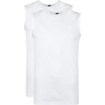 Textiel Heren T-shirts & Polo’s Alan Red T-Montana Singlet Mouwloos Wit (2-Pack) Wit