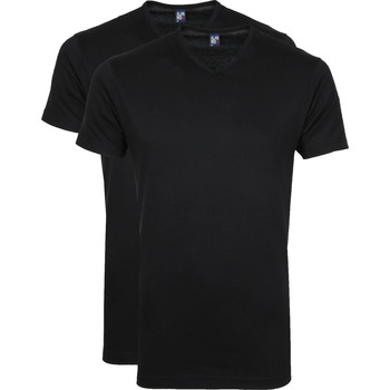Textiel Heren T-shirts & Polo’s Alan Red T-Shirt V-Hals Vermont Zwart (2pack) Zwart