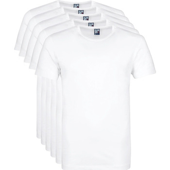 Textiel Heren T-shirts & Polo’s Alan Red Giftbox Derby O-Hals T-shirts Wit (5Pack) Wit
