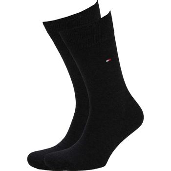Ondergoed Heren Socks Tommy Hilfiger Classic 2-Pack Sokken Zwart Zwart