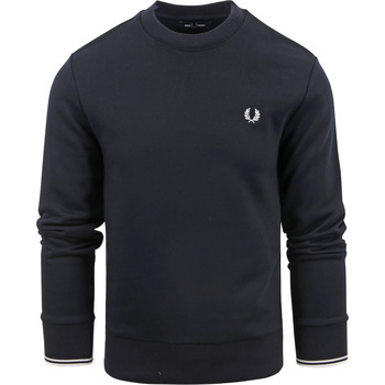 Textiel Heren Sweaters / Sweatshirts Fred Perry Sweater Logo Navy Blauw
