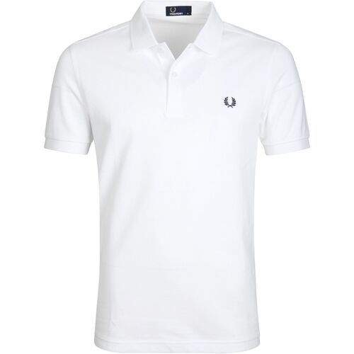 Textiel Heren T-shirts & Polo’s Fred Perry Poloshirt Wit Wit