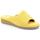 Schoenen Dames Leren slippers Grunland DSG-CI1317 Geel