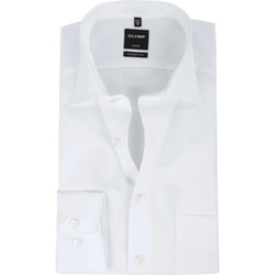 Textiel Heren Overhemden lange mouwen Olymp Luxor Shirt Modern Fit Wit Wit
