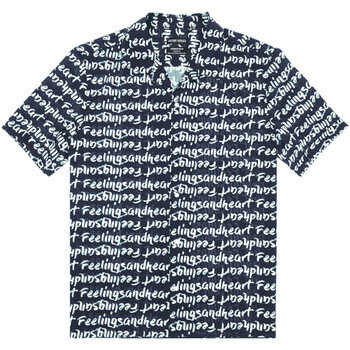 Textiel Heren Overhemden korte mouwen Antony Morato MMSS00171 FA430525 Blauw