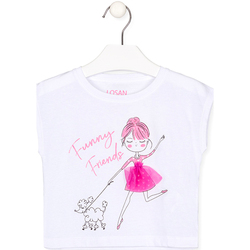 Textiel Kinderen T-shirts & Polo’s Losan 216-1206AL Wit