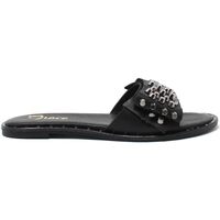 Schoenen Dames Leren slippers Grace Shoes 220290 Zwart