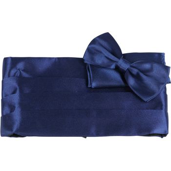 Textiel Heren Stropdassen en accessoires Suitable Cumberband Strik Navy Blauw Blauw