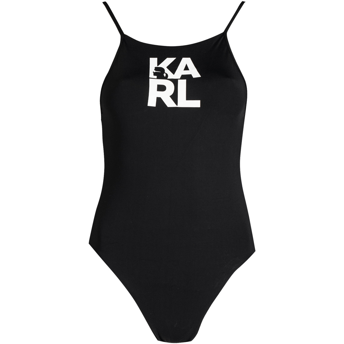 Textiel Dames Zwembroeken/ Zwemshorts Karl Lagerfeld KL22WOP01 | Printed Logo Zwart