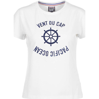 Textiel Dames T-shirts korte mouwen Vent Du Cap T-shirt manches courtes femme ACHERYL Wit