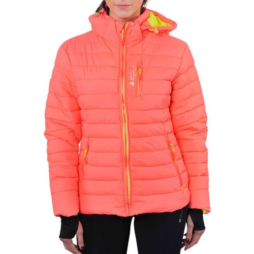 Textiel Dames Dons gevoerde jassen Peak Mountain Doudoune de ski femme APTIS Oranje