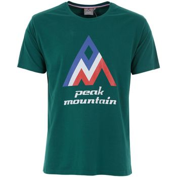 Textiel Heren T-shirts korte mouwen Peak Mountain T-shirt manches courtes homme CIMES Groen