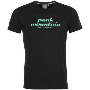 Textiel Heren T-shirts korte mouwen Peak Mountain T-shirt manches courtes homme COSMO Zwart