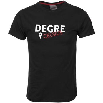 Textiel Jongens T-shirts korte mouwen Degré Celsius T-shirt manches courtes garçon ECALOGO Zwart