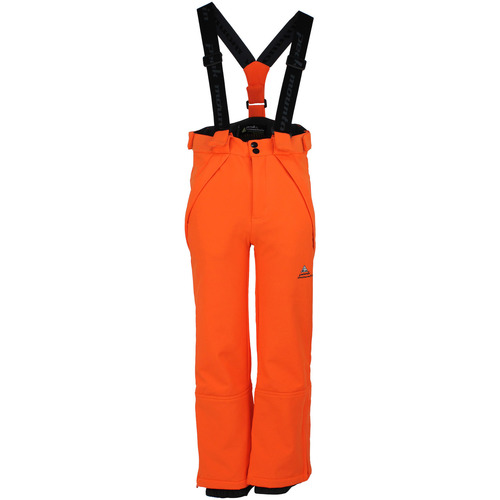 Textiel Jongens Broeken / Pantalons Peak Mountain Pantalon de ski softshell garçon ECASHELL Oranje